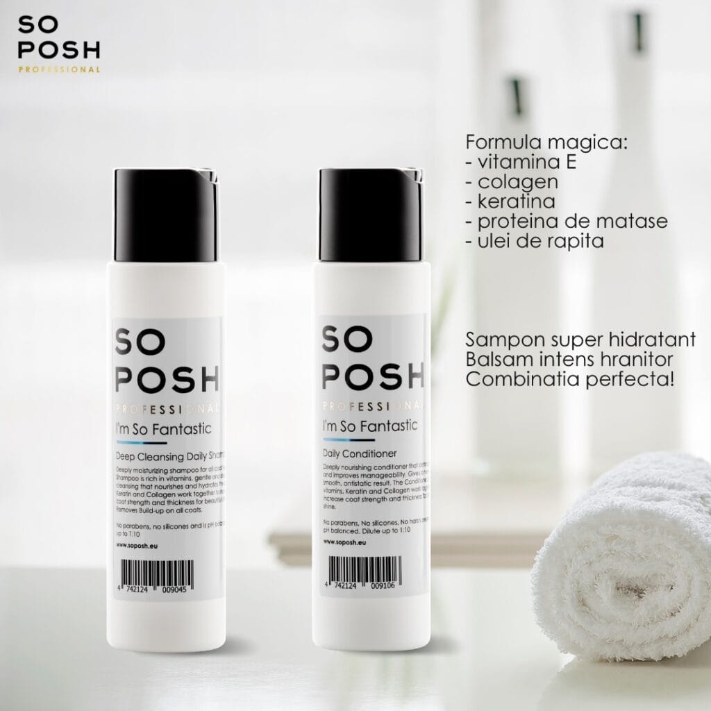 flacoane mici de I'm So fantastic balsam si I'm So fantastic sampon